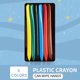 thumbnail image 1 of Crayón de plástico triangular Crayón para niños No se ensucia las manos Seguro Lavable Pincel de pintura para niños pequeños Bolígrafo de grafiti para bebés Crayón a, 1 of 2