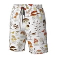 thumbnail image 5 of Disketp Men'S Swim Trunks Hawaiian Breathable Surf Beach Swimsuits Mesh Lining Beach Shorts With Pockets-Mushrooms And Butterflies, 5 of 9