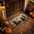 thumbnail image 5 of Tepsmf Halloween Pumpkin Ghost Decorative Floor Mat Spooky Welcome Doormat for Front Door Indoor Entryway Porch Fall Holiday House Decor, 5 of 7