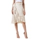 thumbnail image 1 of Falda Midi Floral Refinada para Mujer, Casual de Verano, Con Volantes, Nudo en la Cintura, Corte A, Falda Fluida, S Amarillo, 1 of 6