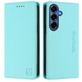 thumbnail image 2 of Wallet Case for Samsung Galaxy S26+ 5G 6.7inch, [RFID Blocking] PU Leather Magnetic Folio with 2 Card Slot Kickstand Flip Cover Shockproof Phone Case,Mint Green,For Galaxy S26+ 5G, 2 of 8