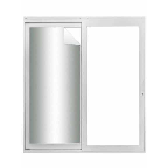Grey Green Orange Ombre Window Privacy Film, Modern Gradient Abstract Art Static Cling UV Sun Blocking Tint Film Heat Control Windows Films for Bedroom Bathroom, Window Stickers 35.4"x78.7"