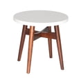 thumbnail image 4 of Serena End Table With Cherry Base and White Silverstone top, 4 of 5