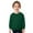 HB146 Dark Green, variant on Likimi Children Boys Girls Pullover Long Sleeve Crew Neck Solid Color Loose Sweatshirt Soft Warm Casual Autumn Winter Tops Size 2-3 Years Black
