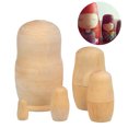 thumbnail image 1 of Coofit 5 Pcs Poupée Matryoshka Créative Mode DIY en Bois Poupée Russe, 1 of 7
