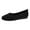 Black, variant on Women's Solid Knitted Wedges Ballet Flat Slip on Socks Dress Shoes Comfortable Fashion Casual Round Toe Low Heels Walking Driving Loafers for Spring Fall White Size 8.5