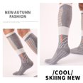 thumbnail image 6 of Cmfcve Men's Wool Thermal Ski Socks Over-The-Calf Full Cushion Winter Snowboard Socks Sthick Hiking Socks, 6 of 7