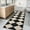 Black /White, variant on Yesurprise 2'x8' Modern Checkered Runner Area Rugs - Washable Geometric Carpet, Contemporary Indoor/Outdoor Accent Area Rugs with Non-Slip Low Pile - Black and White