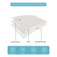 thumbnail image 5 of Cream Geometric King Size Down Alternative Comforter,Lightweight Comforter Quilt Bedding Set with Pillow Shams Modern White Stripe Abstract Distortion Art Bed Comforter Duvet Insert 96"x106", 5 of 7