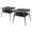 Black 2pack, variant on ARROWHEAD OUTDOOR 39" Aluminum Folding Camp Roll Up Table w/ Adjuatble Height, Undertable Mesh Storage, Carry Bag