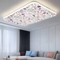 thumbnail image 2 of Purple Spring Floral Magnetic Fluorescent Light Covers for Ceiling Lights 2x4Ft, Vintage Plants Colorful Elegant Office Classroom Kitchen Drop Ceiling Light Covers Lighting Filters Shade Panel 4Packs, 2 of 9