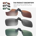thumbnail image 2 of EeaseMX 3 gafas de sol polarizadas con clip y sin montura para gafas graduadas., 2 of 8