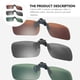 thumbnail image 2 of EeaseMX 3 gafas de sol polarizadas con clip y sin montura para gafas graduadas., 2 of 8