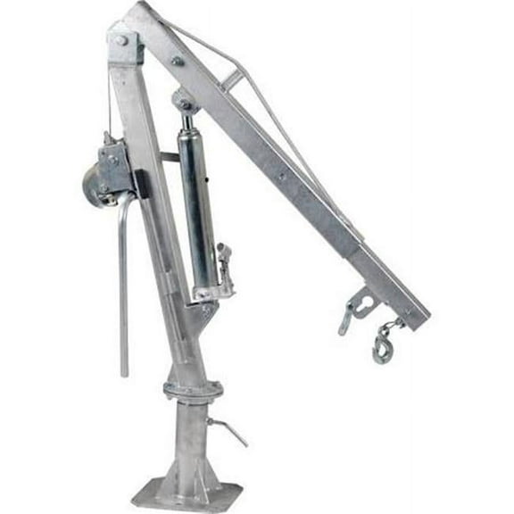 Winch Truck Jib Crane Extended Galvanized Steel - 1000 lbs
