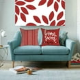 thumbnail image 4 of Red Modern Pillow Covers 18x18 Set of 4,Decorative Couch Throw Pillow Cover for Sofa Living Room,Linen Red and Cream Farmhouse Cushion Case Outdoor Home Decoration(Red), 4 of 6