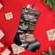 thumbnail image 4 of Chinatown Tema: Calcetines de Navidad, fino lino blanco para colgar en escaleras y chimenea, decoración navideña para el hogar, regalo de Navidad.54cm×38cm, 4 of 5
