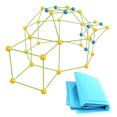 thumbnail image 3 of Children DIY Fort Building Kit Playhouse Toy Block Puzzle de, 3 of 9