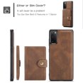 thumbnail image 6 of Case for Galaxy S20 Plus, Wallet Case w/Magnetic Credit Card Holder [Kickstand Feature][4 Card Slot] Detachable Cover fit Magnetic Car Mount, Case Compatible w/Samsung Galaxy S20 Plus- Brown, 6 of 9