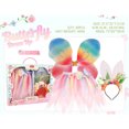 thumbnail image 2 of KAWELL Princess Dress Up - Flower Fairy Dress Up Costumes with Wing & Skirts & Headband, Princess Toys Birthday Gift, 2 of 2