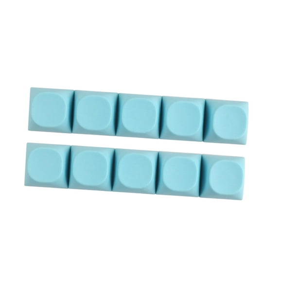 Teclas PBT con perfil MA, forma esférica, montaje DIY, retroiluminadas, ultragruesas Azul claro