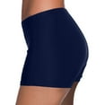 thumbnail image 3 of hanxiulin womens swim shorts high waisted bathing suit solid tankini bottoms swimsuit, 3 of 5