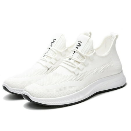 

Taluosi Casual Men Lace-up Walking Running Shoes Soft Sole Trainers Breathable Sneakers