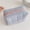 Blue, variant on Makeup Bag, White Checked Fluffy Decompress Puffer Travel Toiletry Bag, 1 Piece Large Capacity Cosmetic Storage Organizer, for Travel Daily Use Makeup Brushes Toiletries Storage