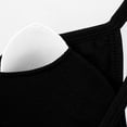 thumbnail image 5 of Gytharion Women's Ribbed Sports Bras Solid Color Wide Straps Flexible Support Seamless Bras Workout Comfort Wireless Bras, 5 of 7