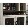 thumbnail image 4 of Home Source Contemporary Home Bar White/Oak, 4 of 8