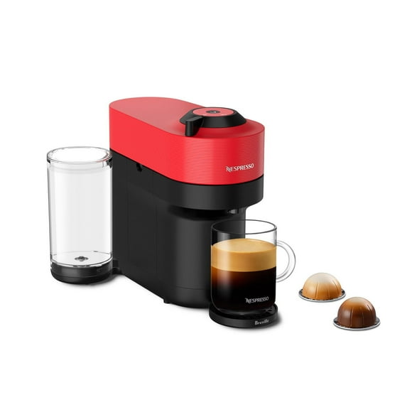 Nespresso Vertuo Pop+ Coffee and Espresso Machine by Breville, Spicy Red