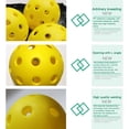 thumbnail image 2 of WDOplteas 3 Piezas Bolas Pickleball Huecas Plástico Duradero Con 40 Agujeros Alta Resistencia, 2 of 9