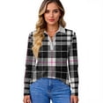 thumbnail image 4 of Women's Polo Shirt Long Sleeve Tops Collared Button Down Golf Tee Casual Spring Summer Work T Shirts Black XL, 4 of 4
