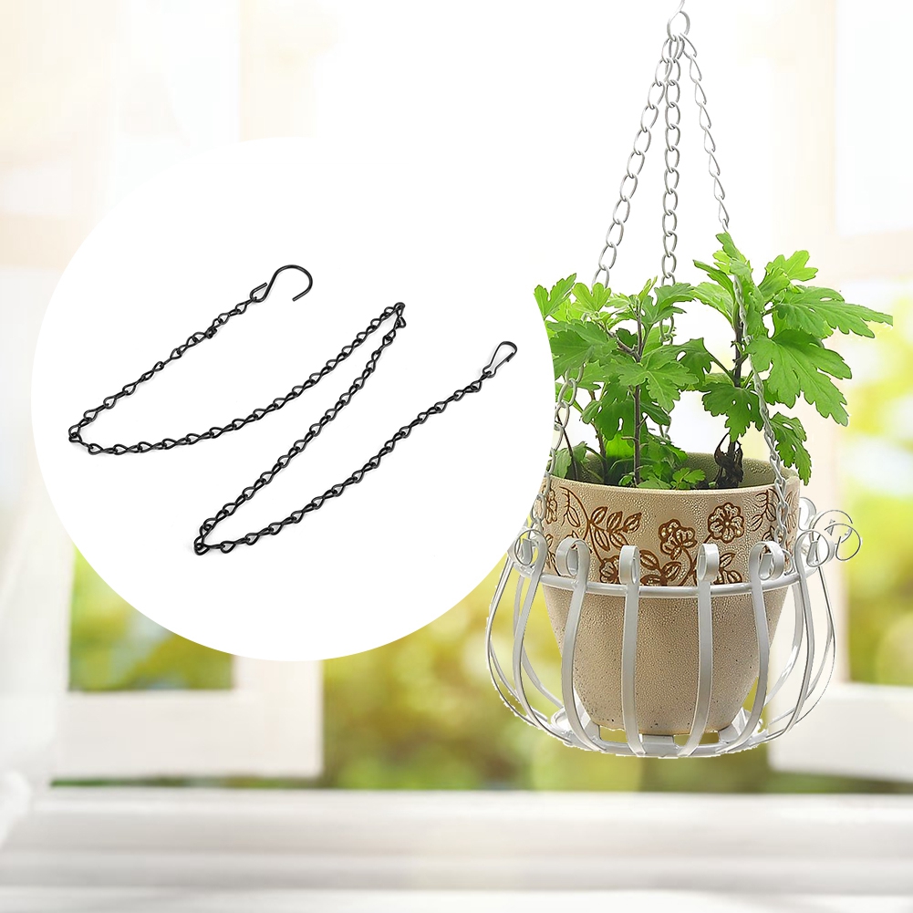 Cergrey 3 PCS Garden Planter Flower Pot Basket Replacement Iron Hanging