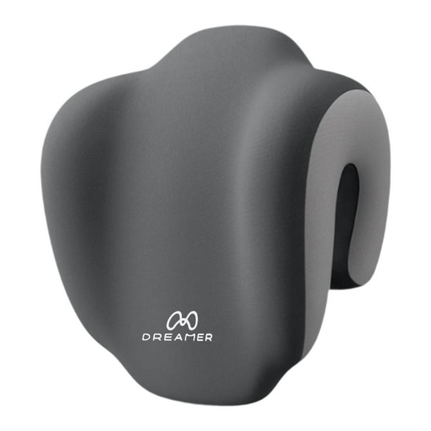 Almohada para Siesta Ergonómica Cojín para Apoyo de Cuello Almohada para Dormir en Oficina Tejido Transpirable Cubierta Lavable Adecuada para Adultos Gris Gris