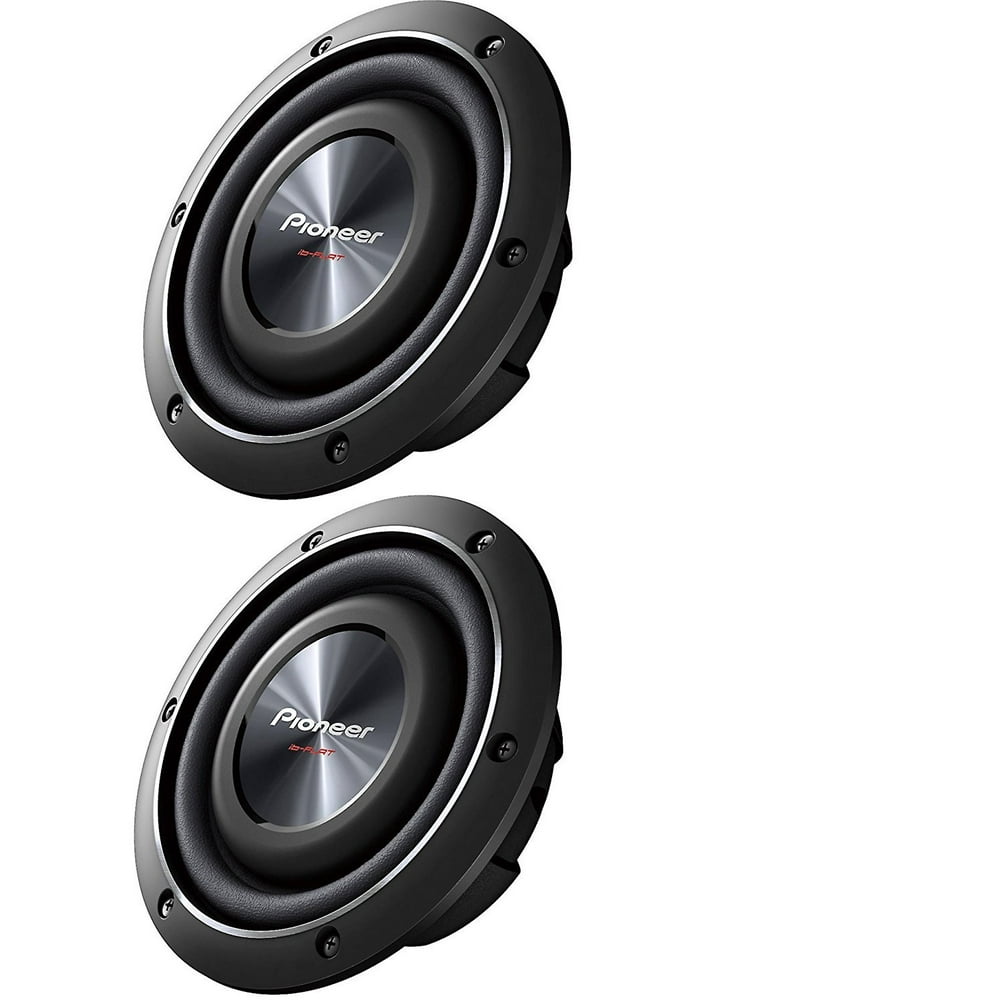 Pioneer TSSW2002D2 600 Watts 8" Dual 2 Ohm Shallow Mount Car Truck