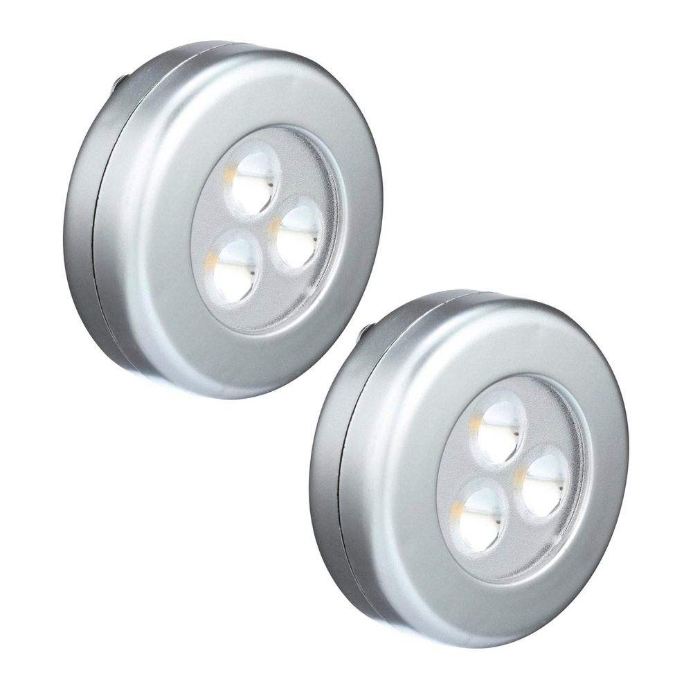 LiteNUp LED Silver Night Light (2Pack) 75221THD