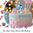 thumbnail image 3 of Blue Dog Paw Candles Birthday Cake Decorations Cake Cupcake Topper for Boy and Girl Birthday Decoration(2), 3 of 3