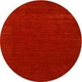 thumbnail image 1 of Ahgly Company Machine Washable Indoor Round Contemporary Neon Red Area Rugs, 4' Round, 1 of 7
