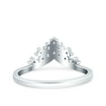 thumbnail image 3 of Simulated Cubic Zirconia Size-5 Eternity Ring Wedding Engagement Band 925 Sterling Silver, 3 of 7