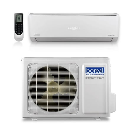 Boreal EQX18HPJ1SB - 18,000 BTU 20 SEER EQUINOX Wall Mount Ductless Mini Split Air Conditioner Heat Pump (Best 13 Seer Ac Units)