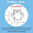 thumbnail image 2 of SHAPES ETC. Large Single Color Cut-Out - Snowflake, 2 of 20