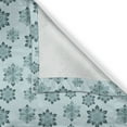 thumbnail image 5 of Ambesonne Teal Grommet Curtain, Ornate Winter Snowflakes, 50" x 72", Pale Blue Teal Grey, 5 of 6