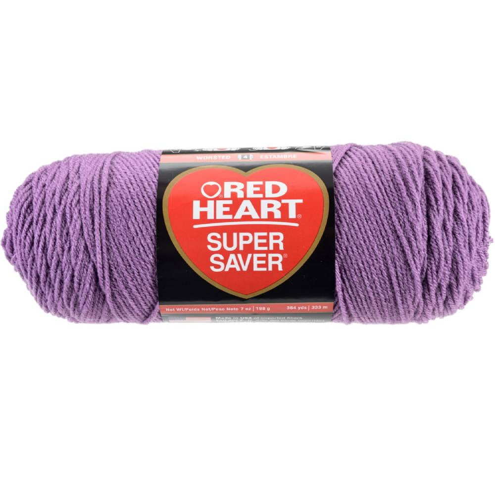 Red Heart Super Saver Yarn 24/Pk-Medium Purple - Walmart.com - Walmart.com