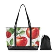 thumbnail image 7 of FORMRS Canvas Laptop Tote Bag for Women with 15.6" Computer Compartments Shoulder Handbag, Apple Pattern, 7 of 7