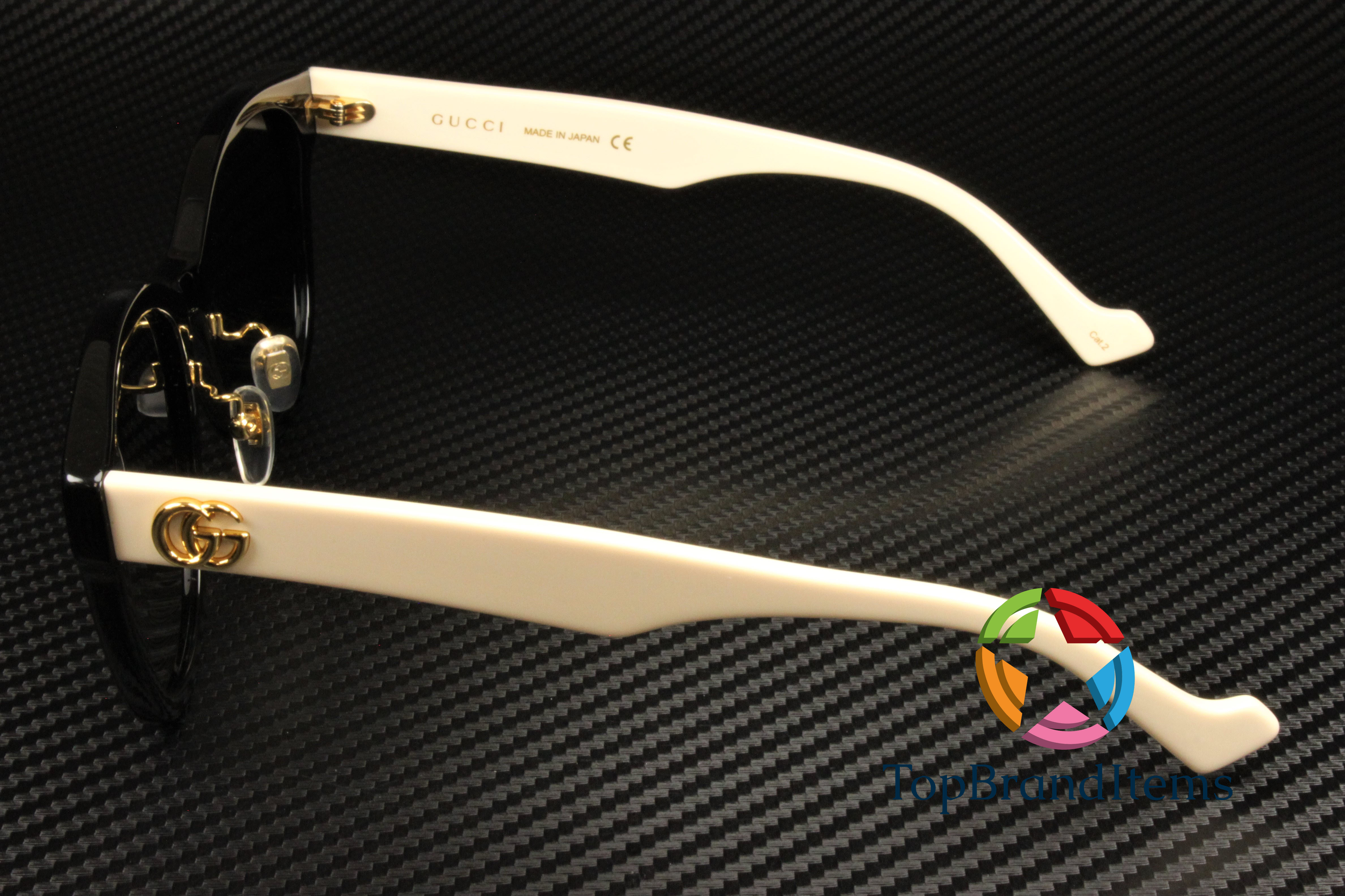 Gucci GG1002SK 1002SK 004 Black White Gray Sunglasses 1002 Gucci GG1002SK Sunglasses | Select Eyewear main image 3