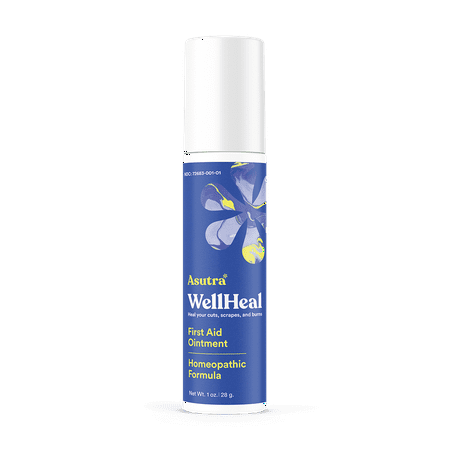 - Asutra, WellHeal, Antibiotic-Free All-Natural First Aid Ointment, Homeopathic Medicine, 1 oz.