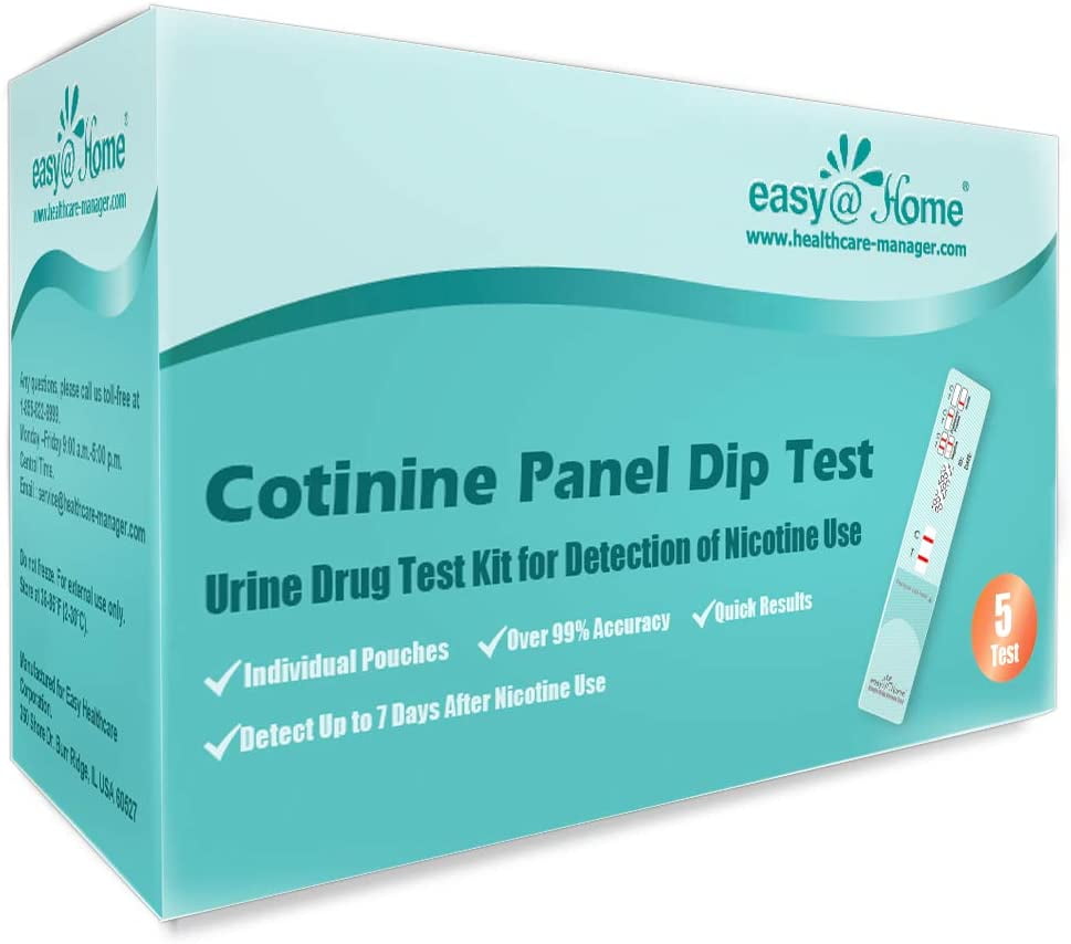 Easy@Home 5 Pack Nicotine Urine Test Kit Cotinine 200 ng/ml #ECOT-114