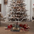 thumbnail image 4 of Sikiie American Flag Deer Art Christmas Tree Skirt, Christmas Tree Decorations, Christmas Decor, Tree Mat Decoration(30-48IN)-30", 4 of 6