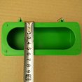 thumbnail image 3 of Methold Plástico verde comida agua tazón tazas loro pájaro palomas jaula taza alimentador alimentación Suministros de alimentación y agua para mascotas Verde L, 3 of 6
