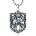 thumbnail image 1 of Collar CEKAMA Knights Templar Cross Joshua 1:9 en plata de ley, 1 of 7